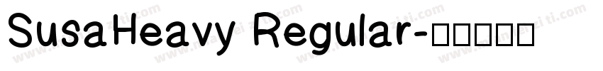 SusaHeavy Regular字体转换